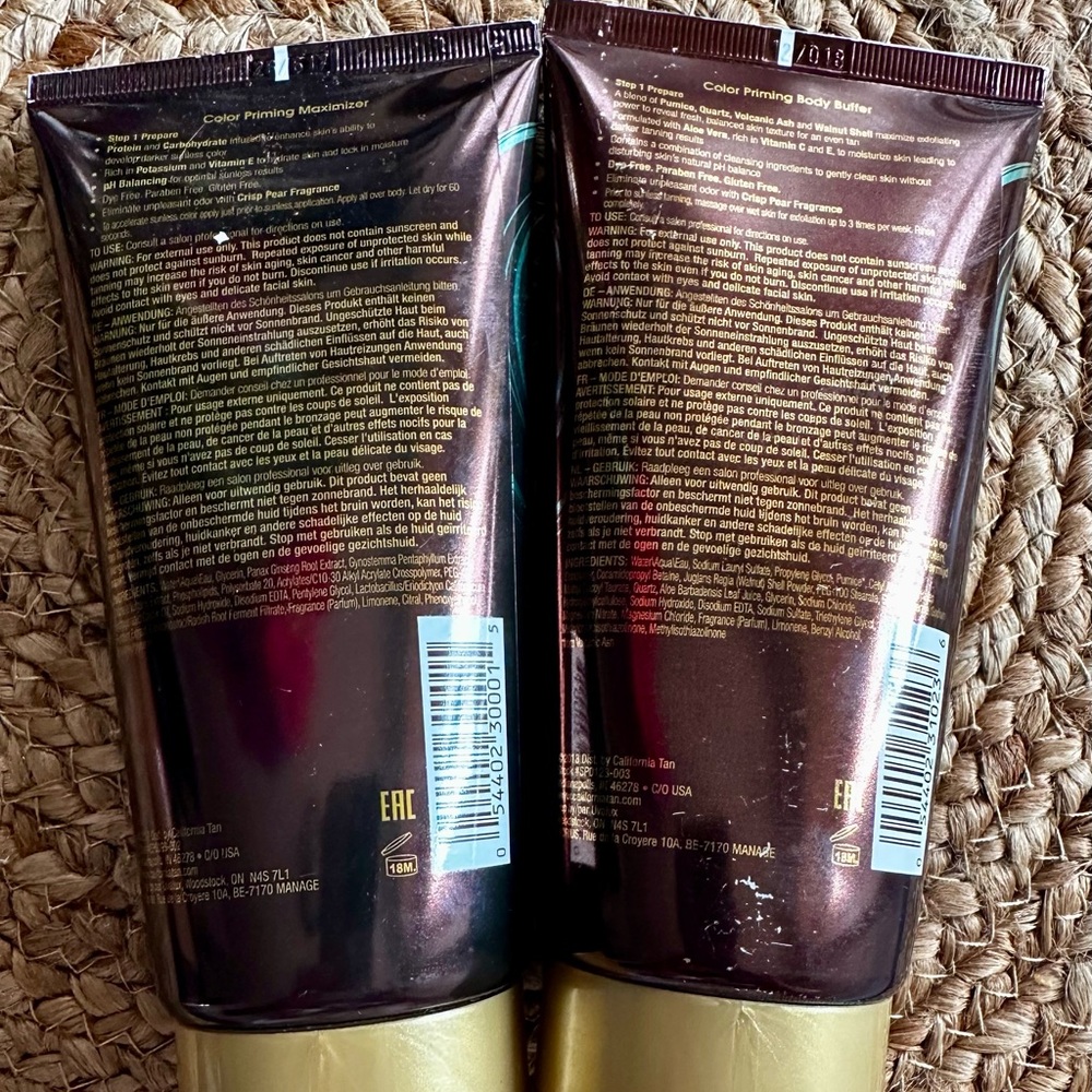 2 unused California Tan Sunless Body Buffer and Maximizer - Picture 2 of 9